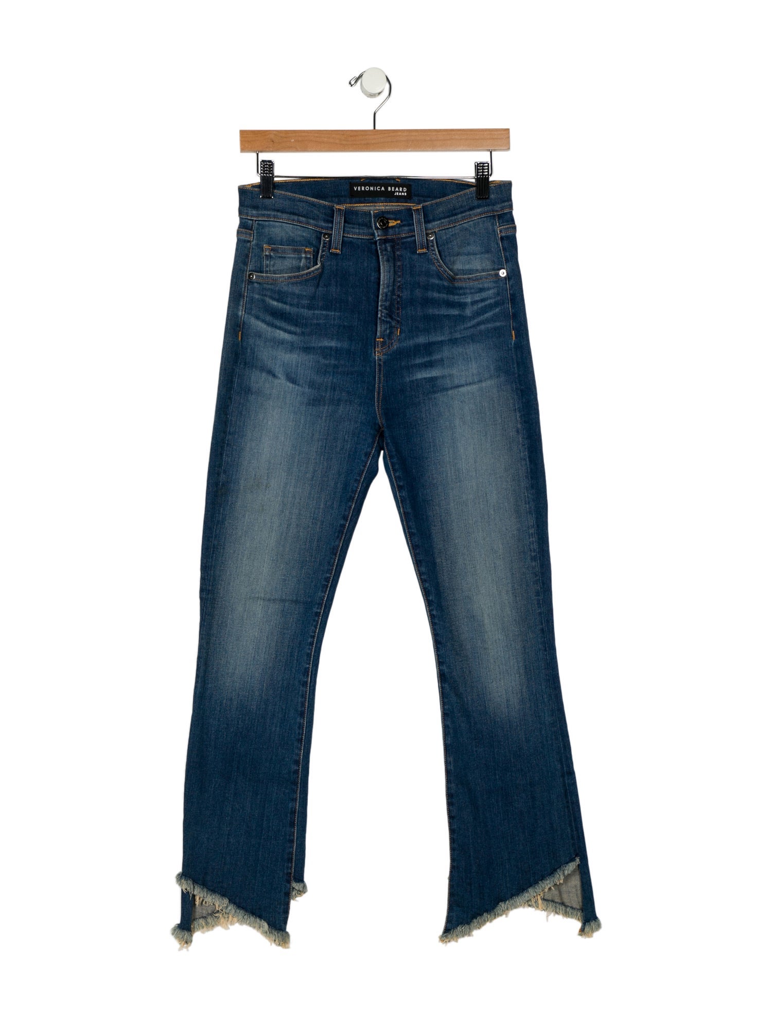 Veronica Beard High-Rise Straight Leg Jeans