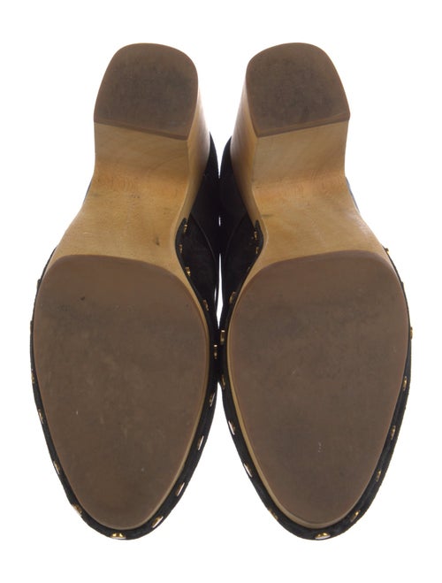 Veronica Beard Suede Studded Accents Mules