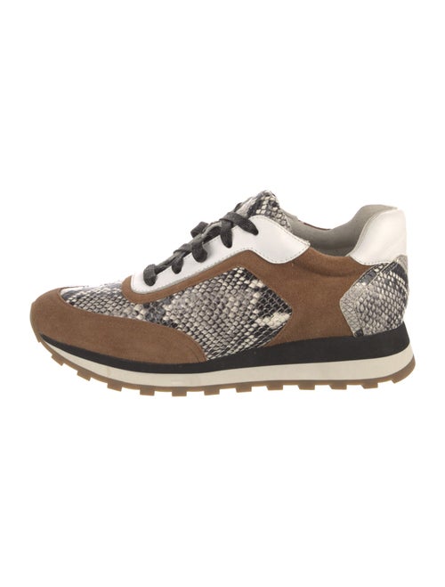 Veronica Beard Suede Animal Print Sneakers