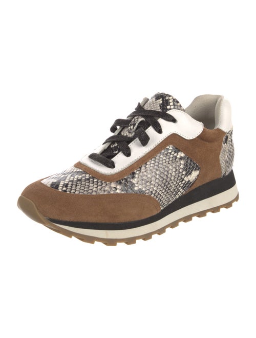 Veronica Beard Suede Animal Print Sneakers