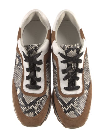 Veronica Beard Suede Animal Print Sneakers