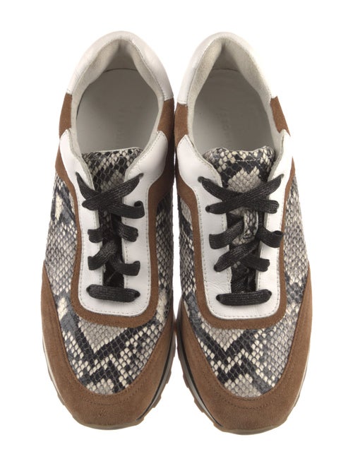 Veronica Beard Suede Animal Print Sneakers