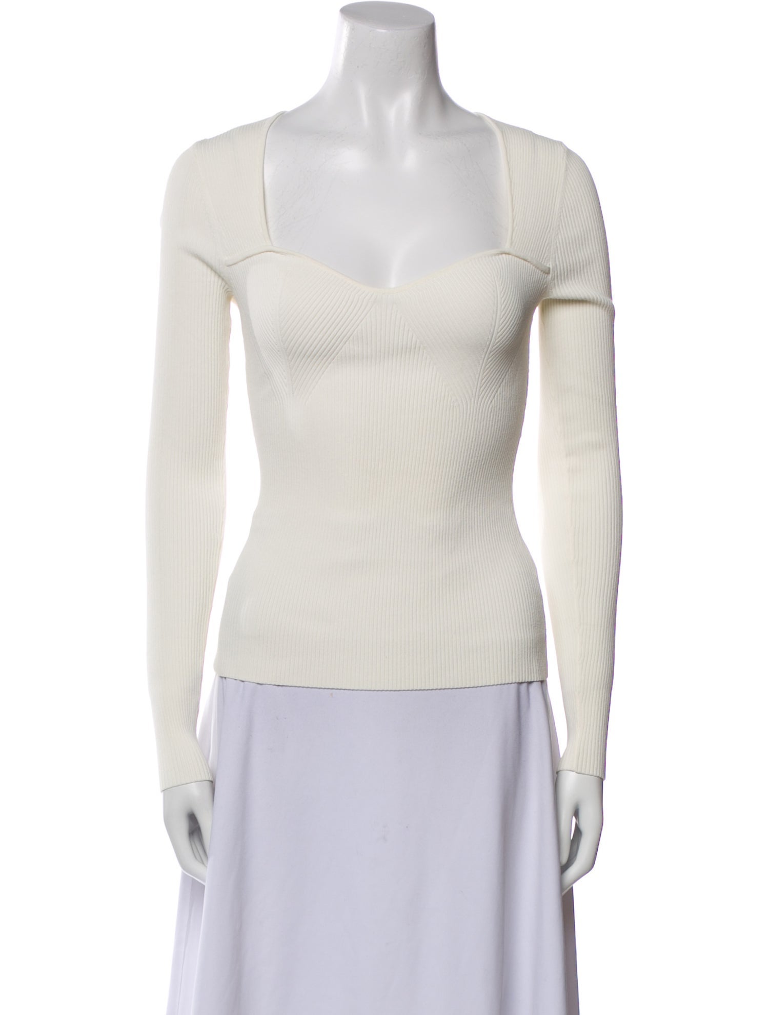 Veronica Beard V-Neck Long Sleeve Top