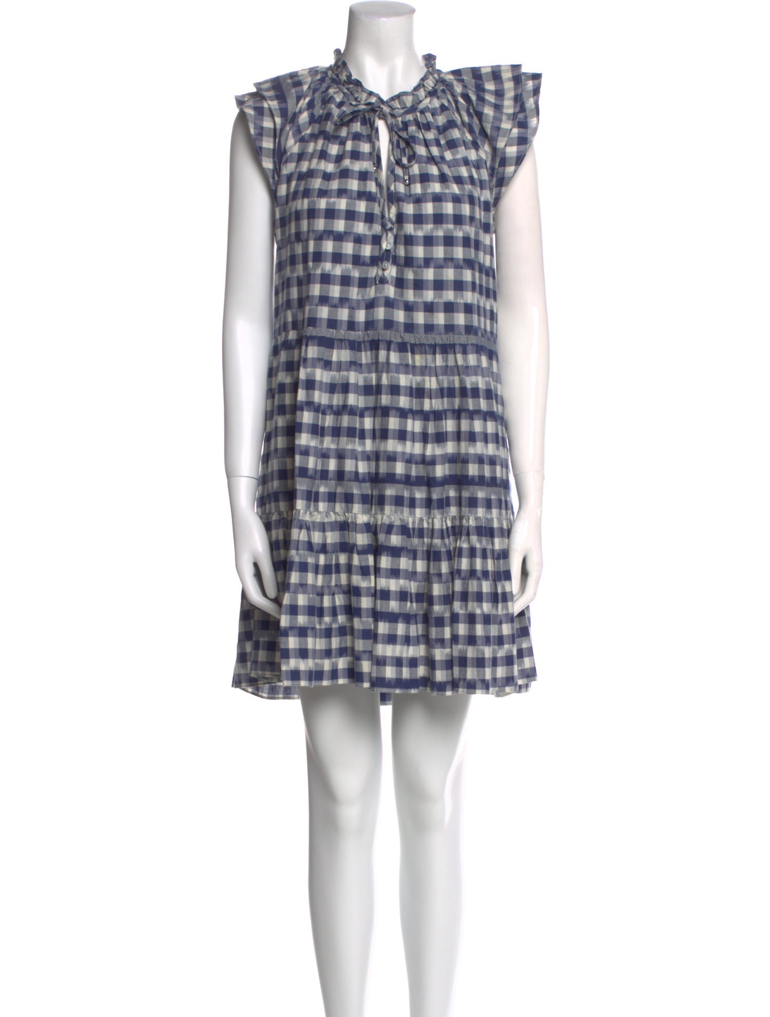 Veronica Beard Plaid Print Mini Dress