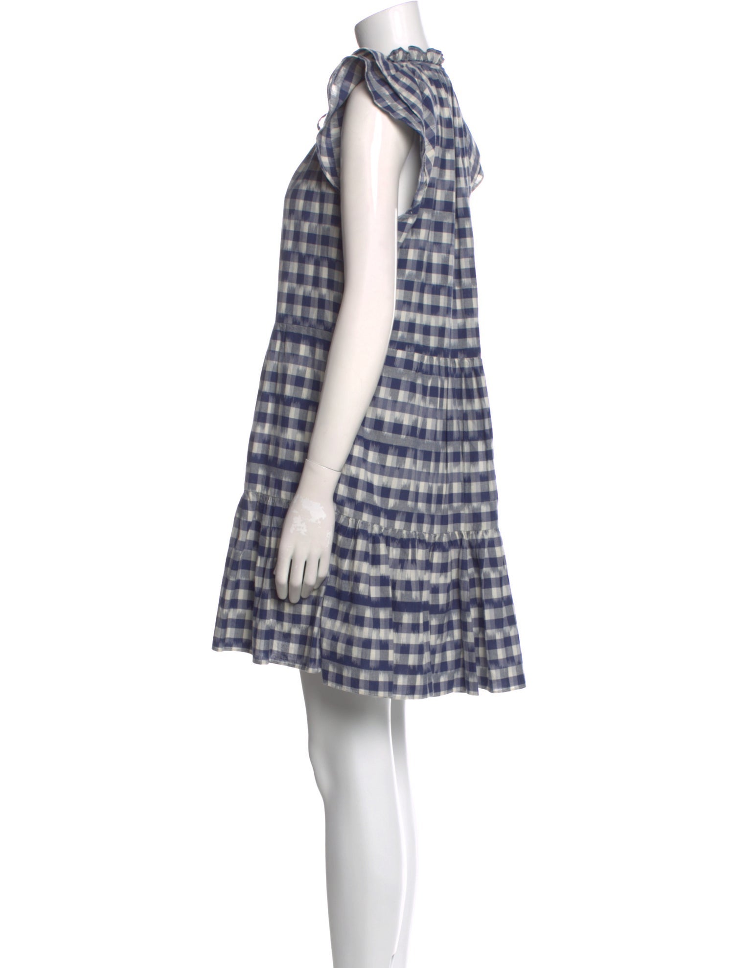 Veronica Beard Plaid Print Mini Dress