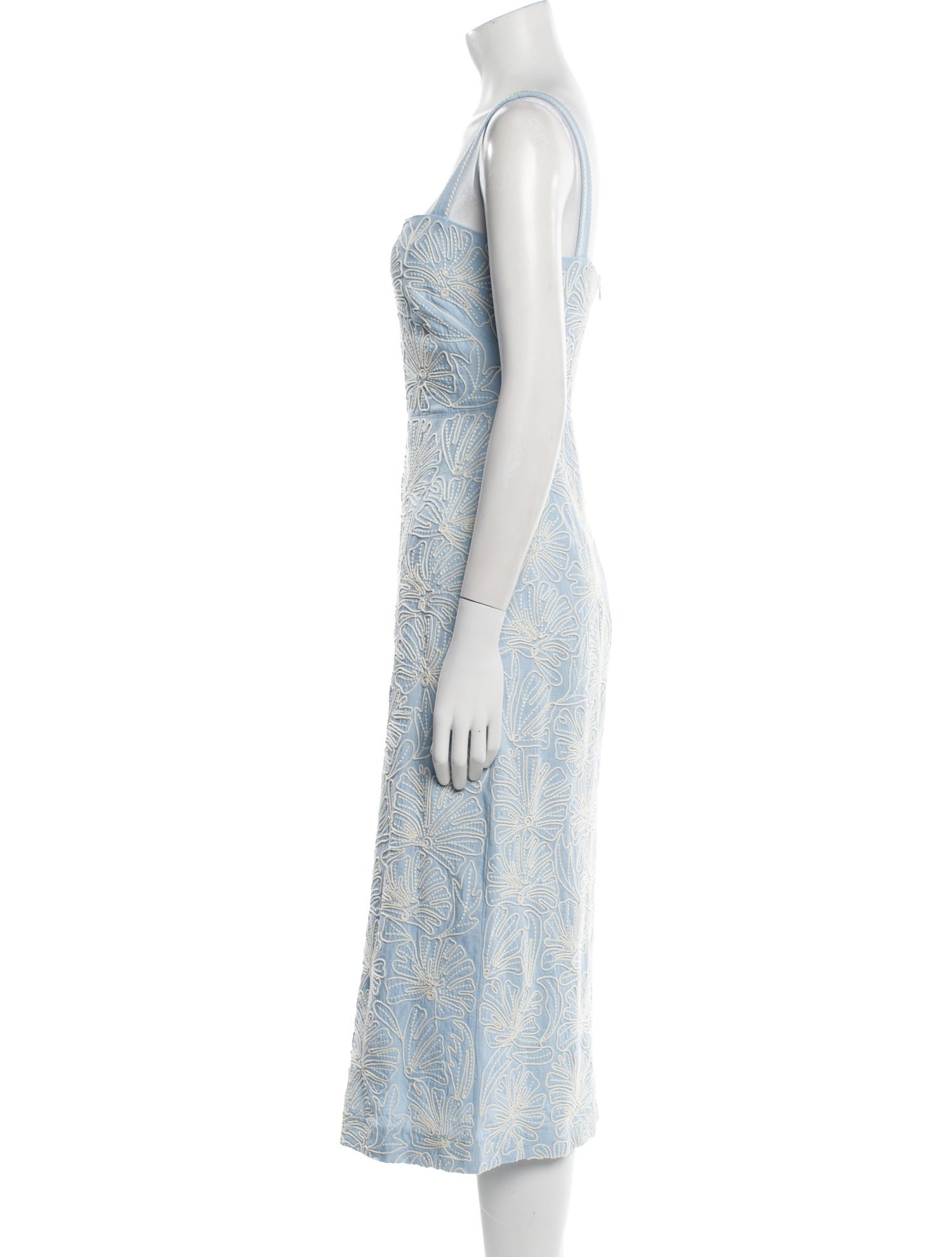 Veronica Beard Lace Pattern Midi Length Dress