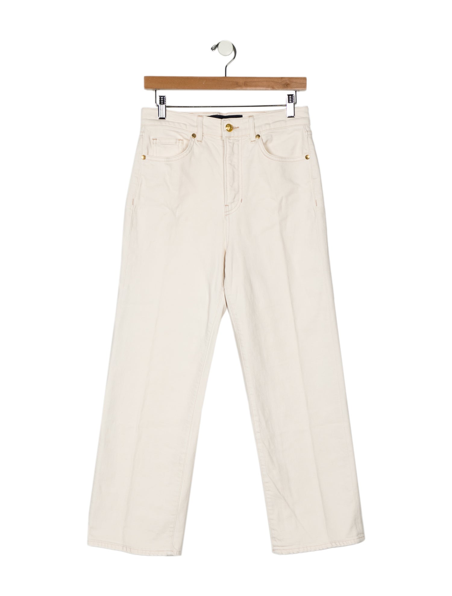 Veronica Beard High-Rise Straight Leg Jeans