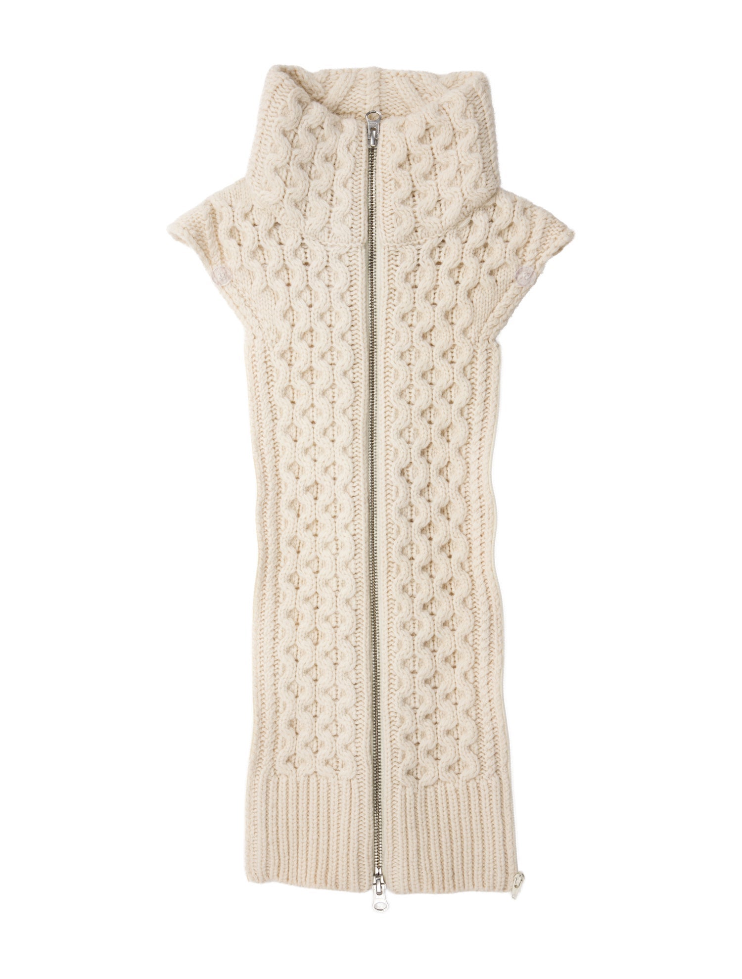 Veronica Beard white knitted dicky