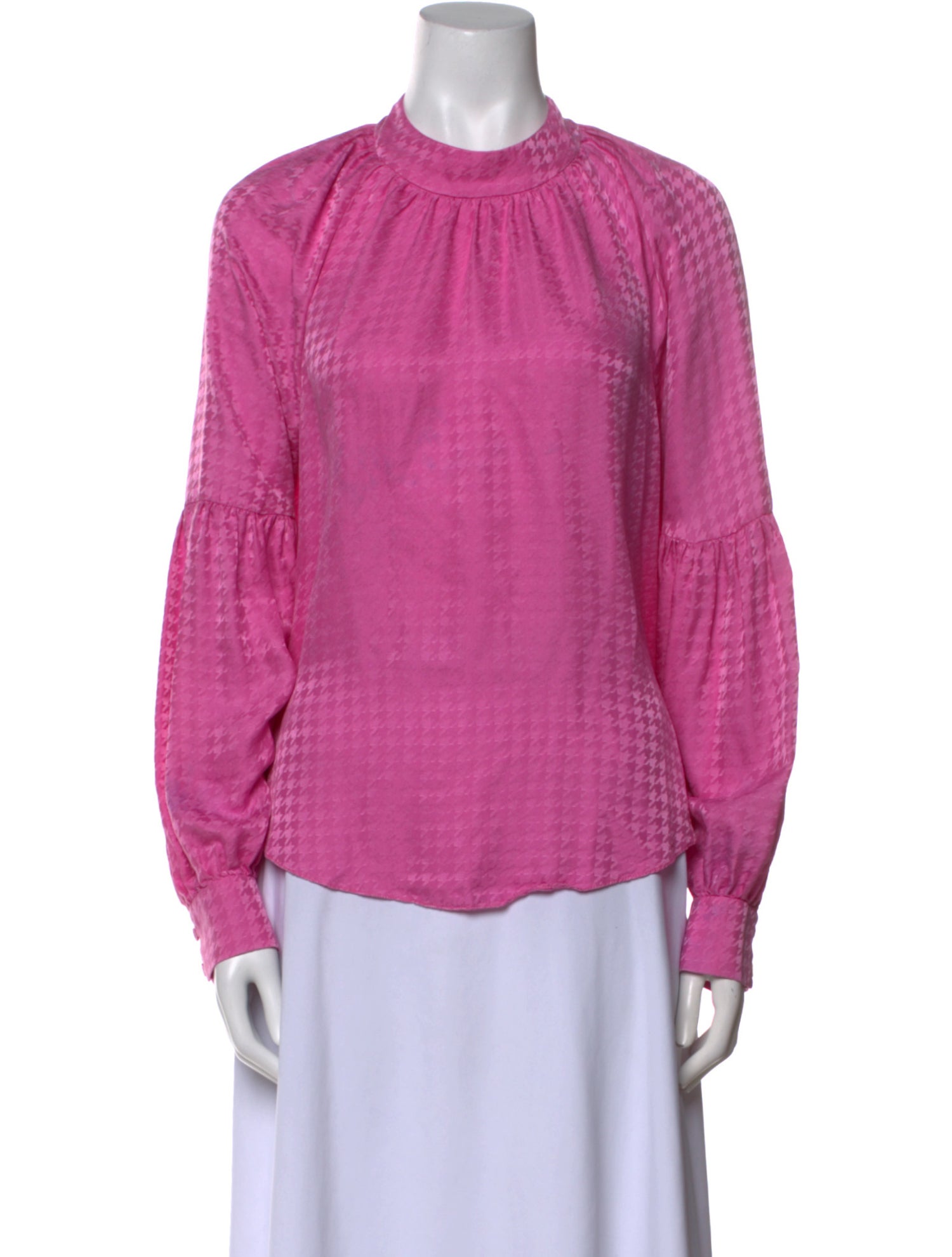 Veronica Beard Silk Mock Neck Blouse