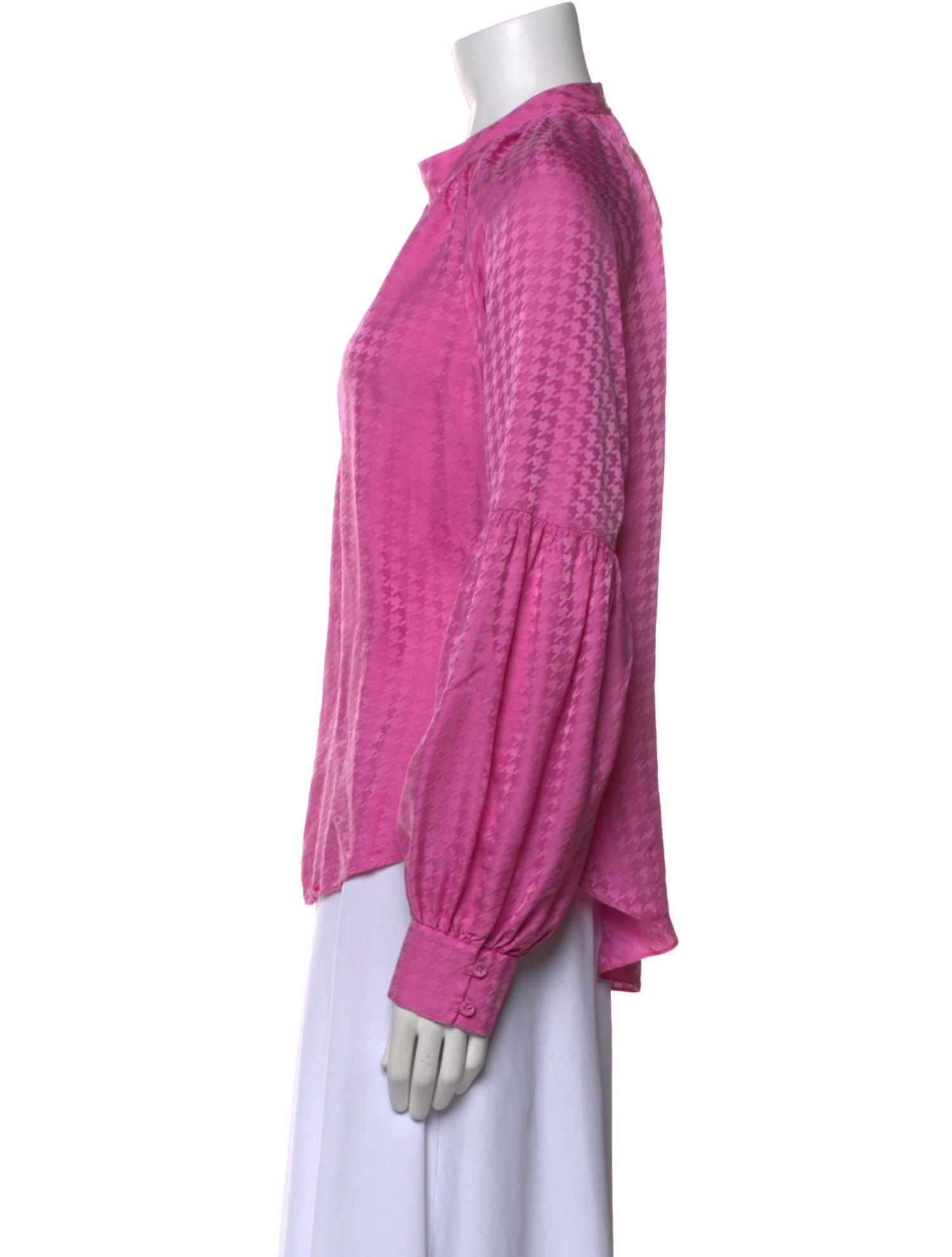 Veronica Beard Silk Mock Neck Blouse