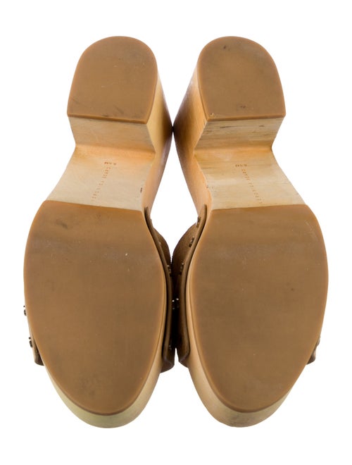 Veronica Beard Suede Studded Accents Slides