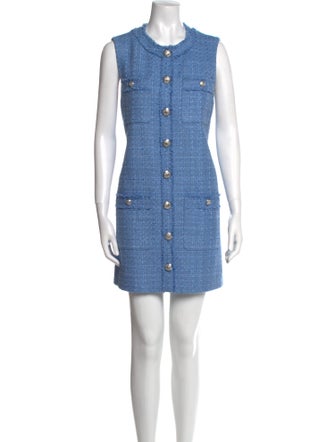 Veronica Beard Crew Neck Mini Dress