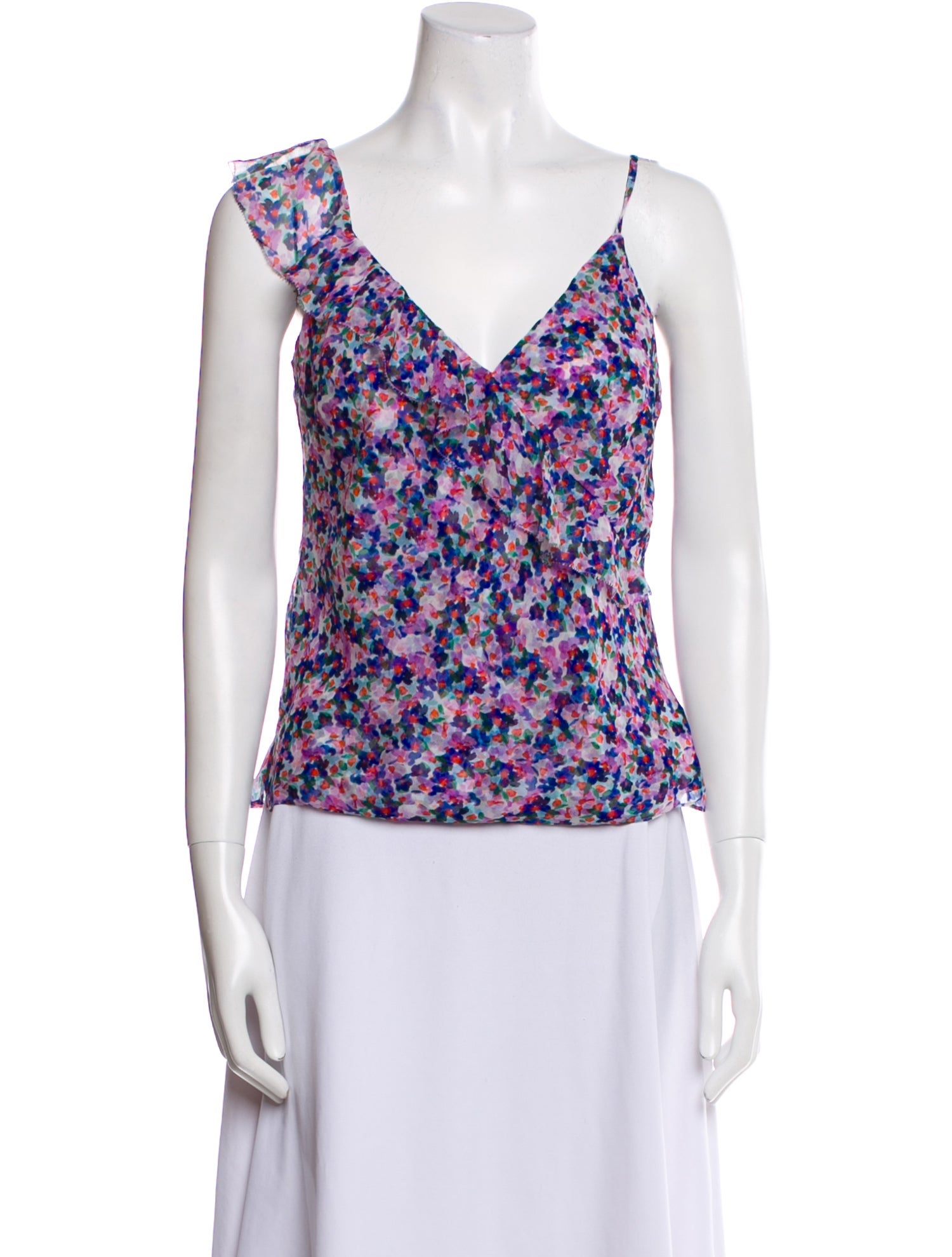 Veronica Beard Silk Floral Print Blouse