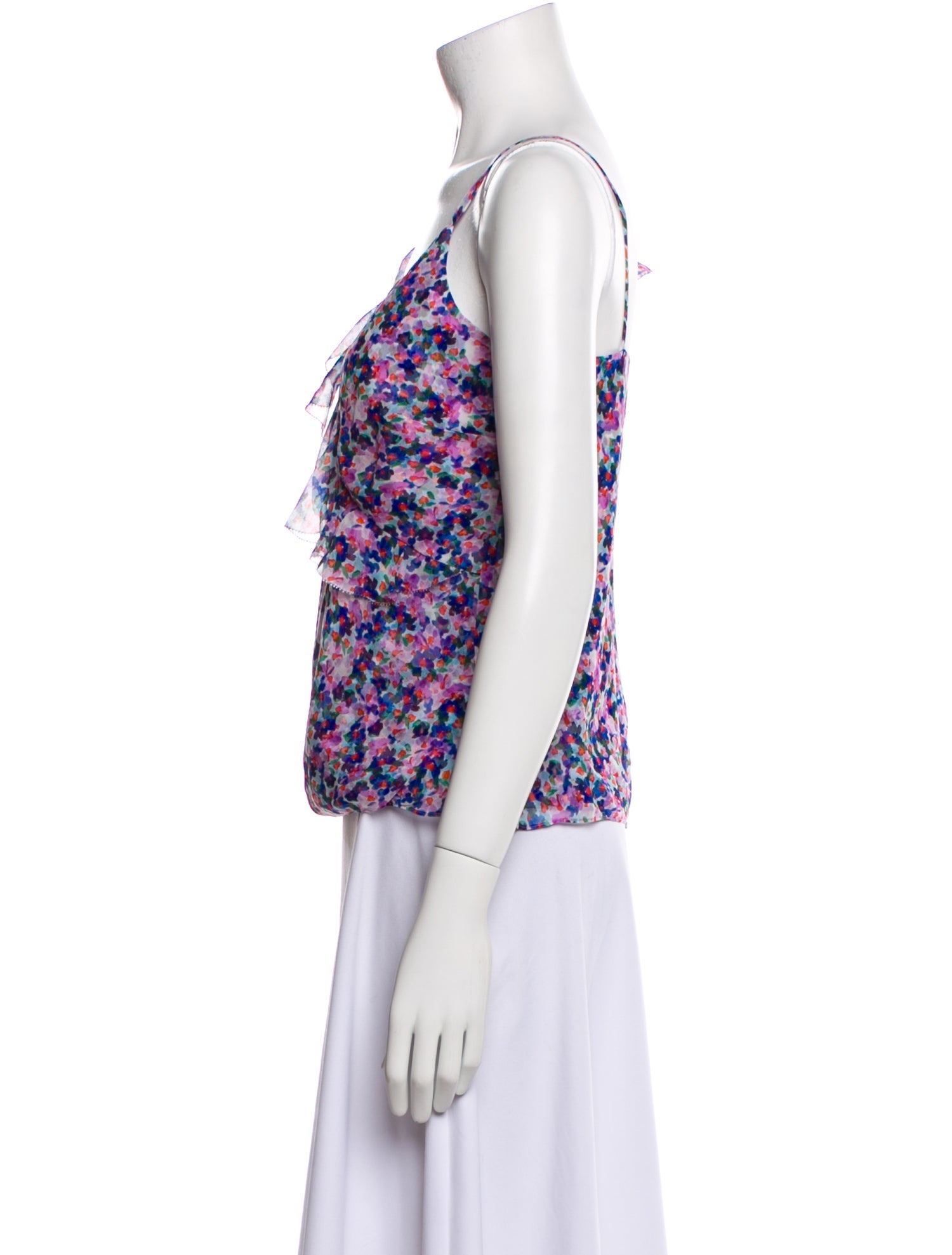 Veronica Beard Silk Floral Print Blouse