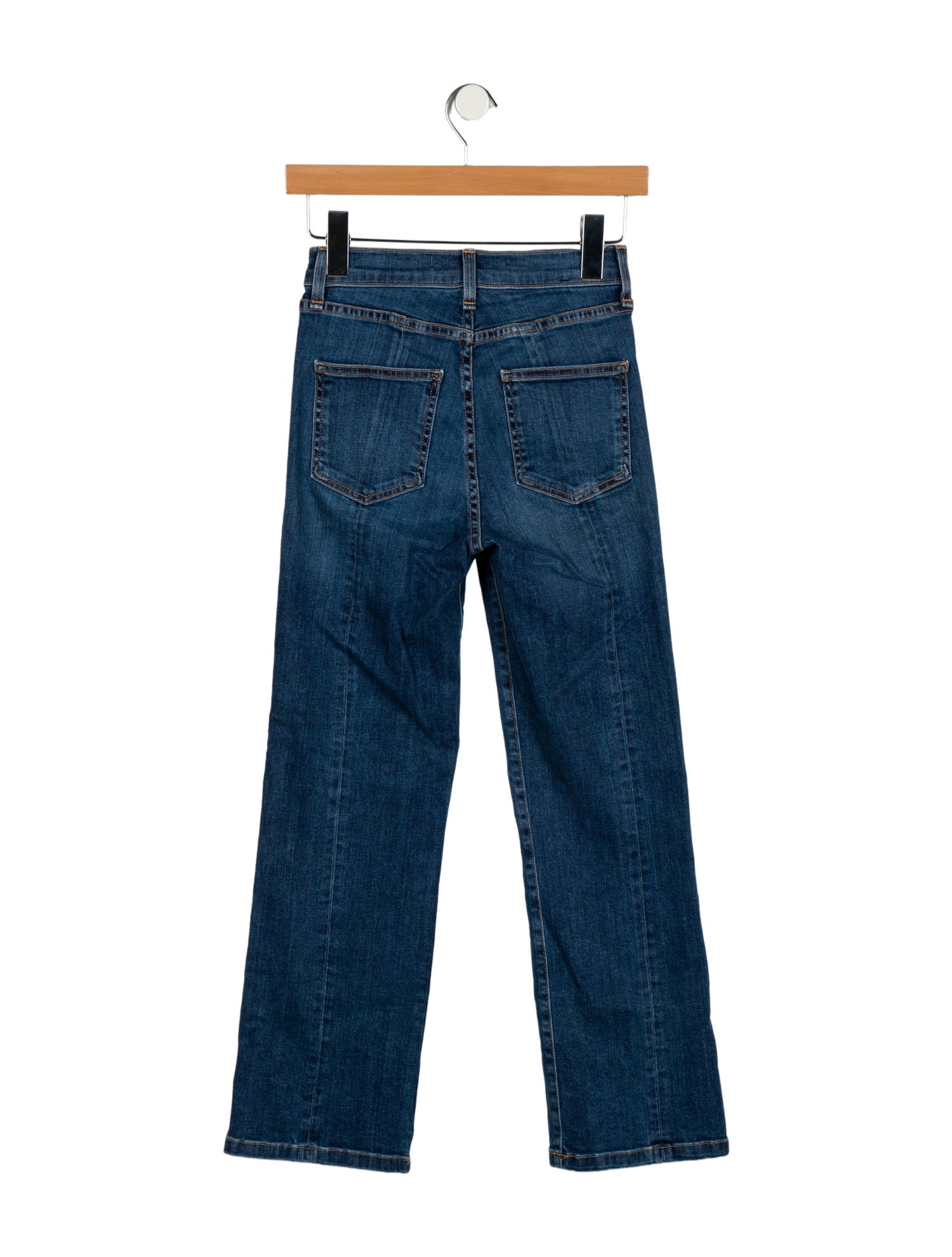 Veronica Beard Mid-Rise Straight Leg Jeans