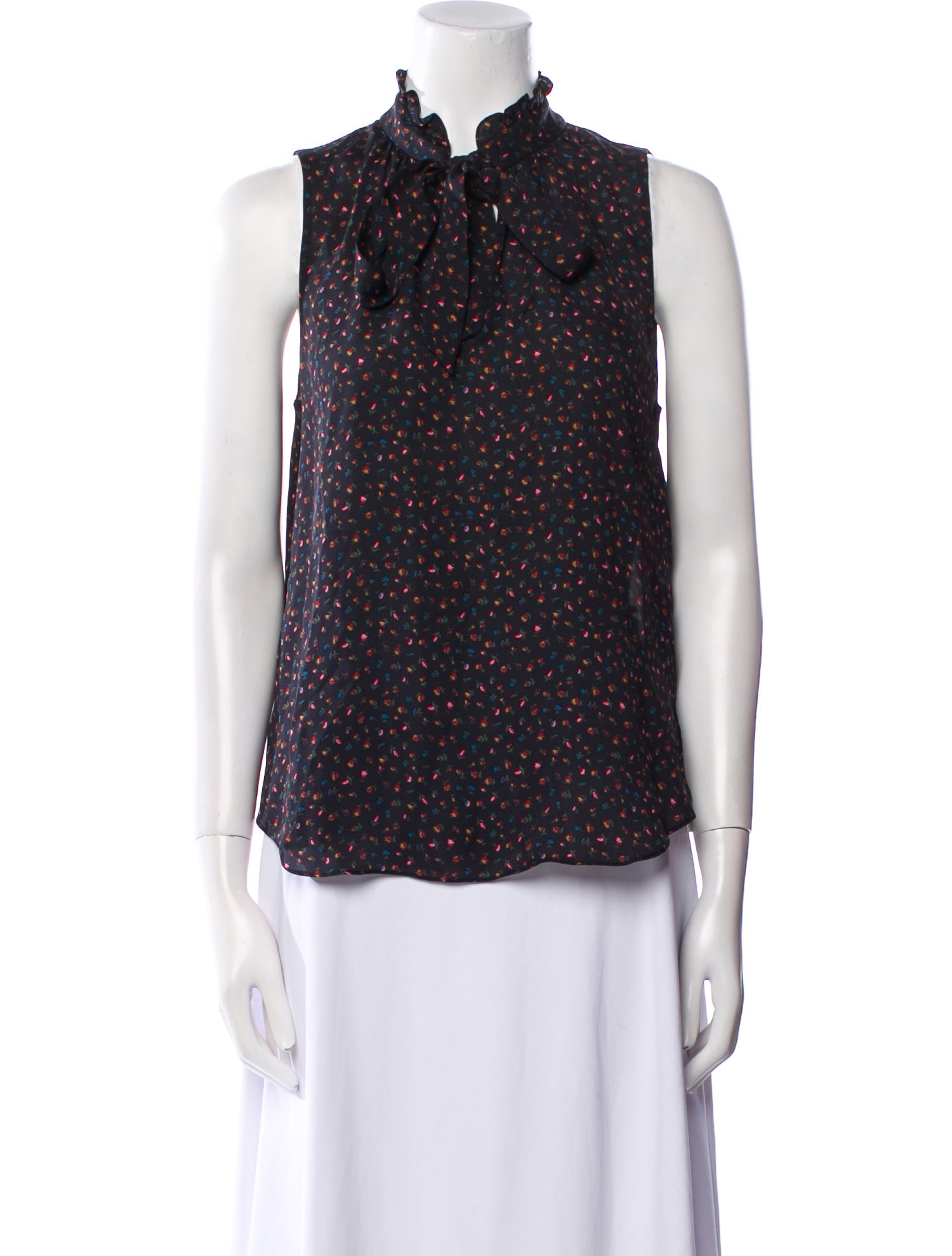 Veronica Beard Silk Floral Print Blouse