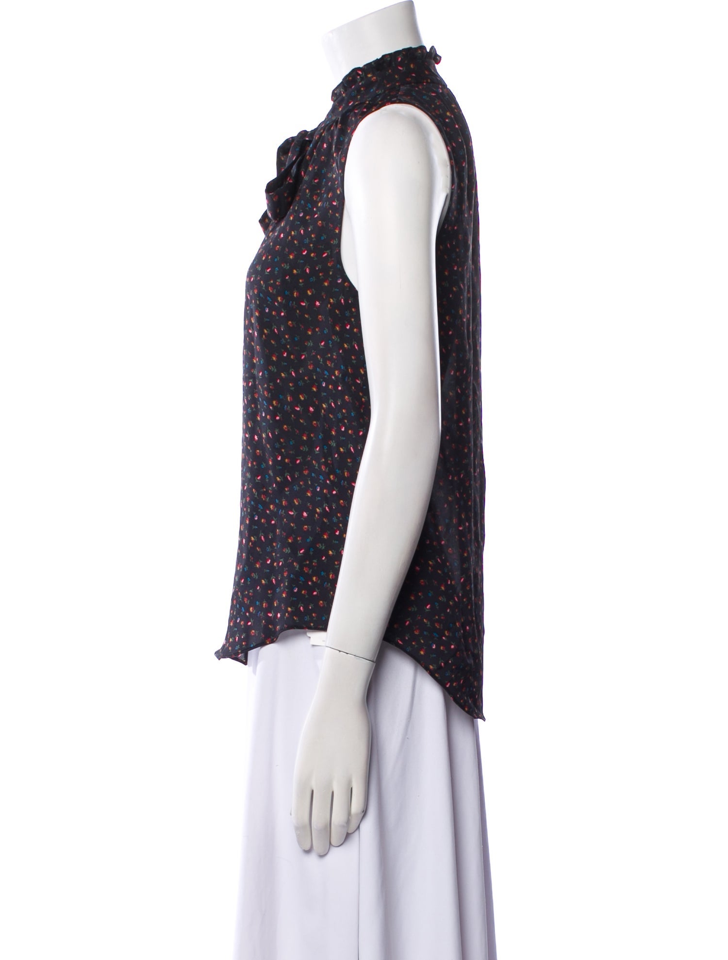 Veronica Beard Silk Floral Print Blouse