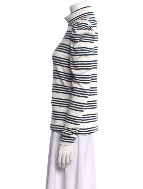Veronica Beard Striped Turtleneck Top