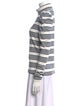 Veronica Beard Striped Turtleneck Top