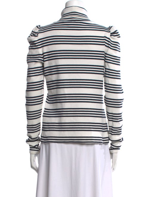 Veronica Beard Striped Turtleneck Top