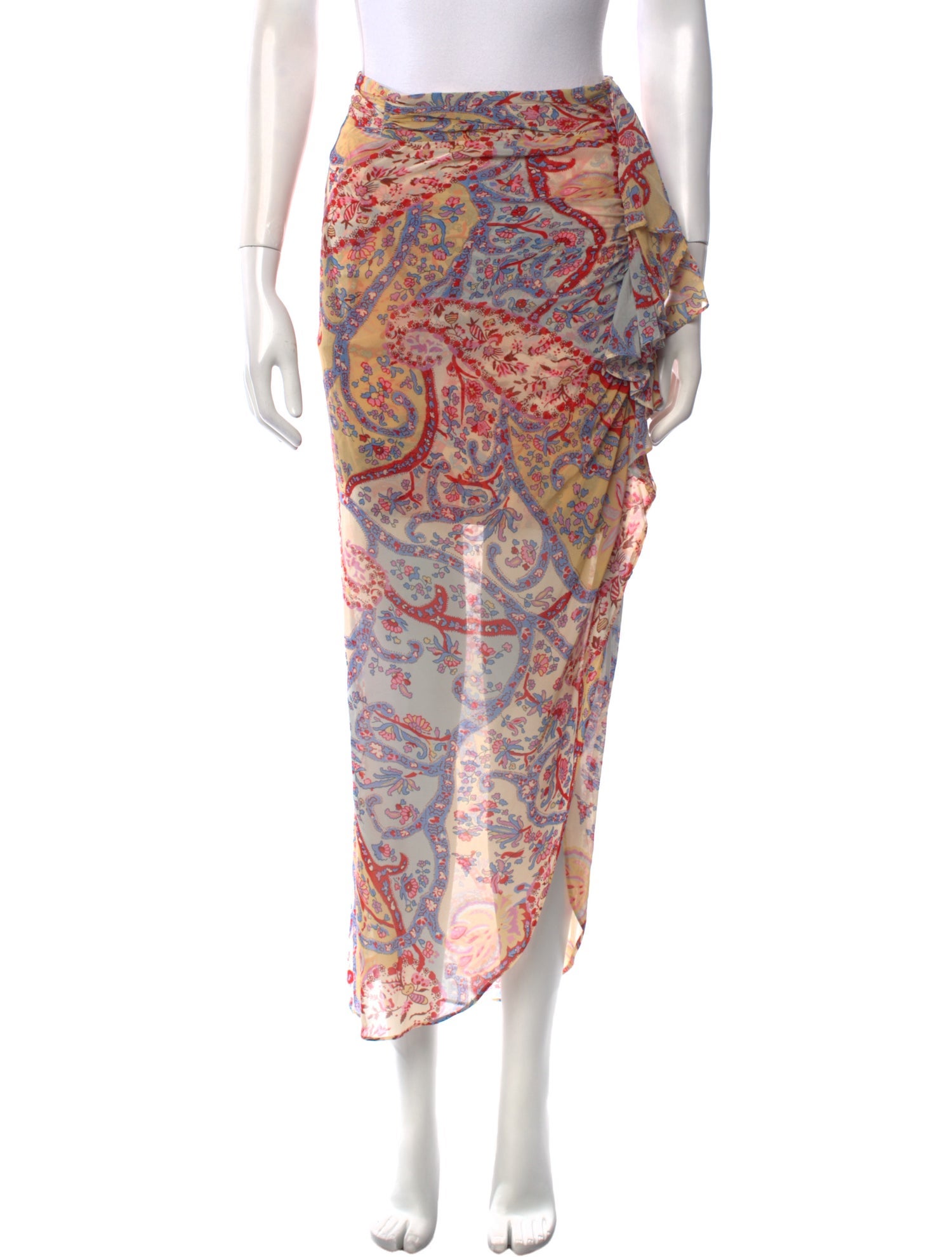 Veronica Beard Silk Midi Length Skirt