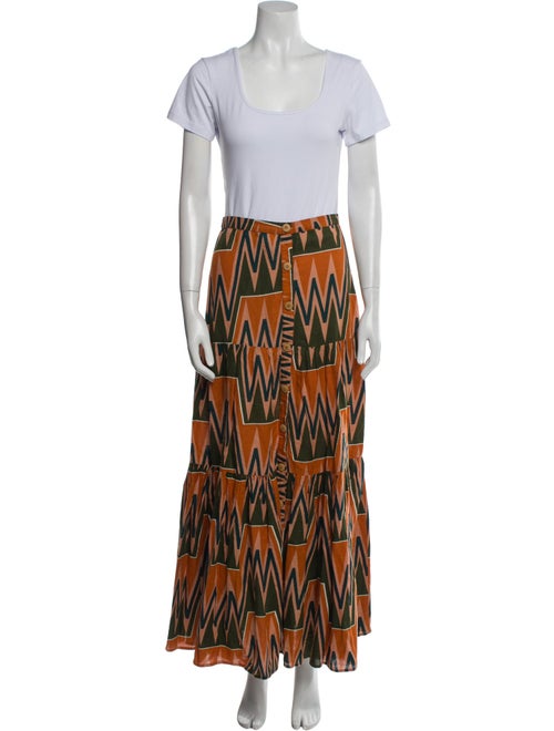 Veronica Beard Linen Printed Skirt Set