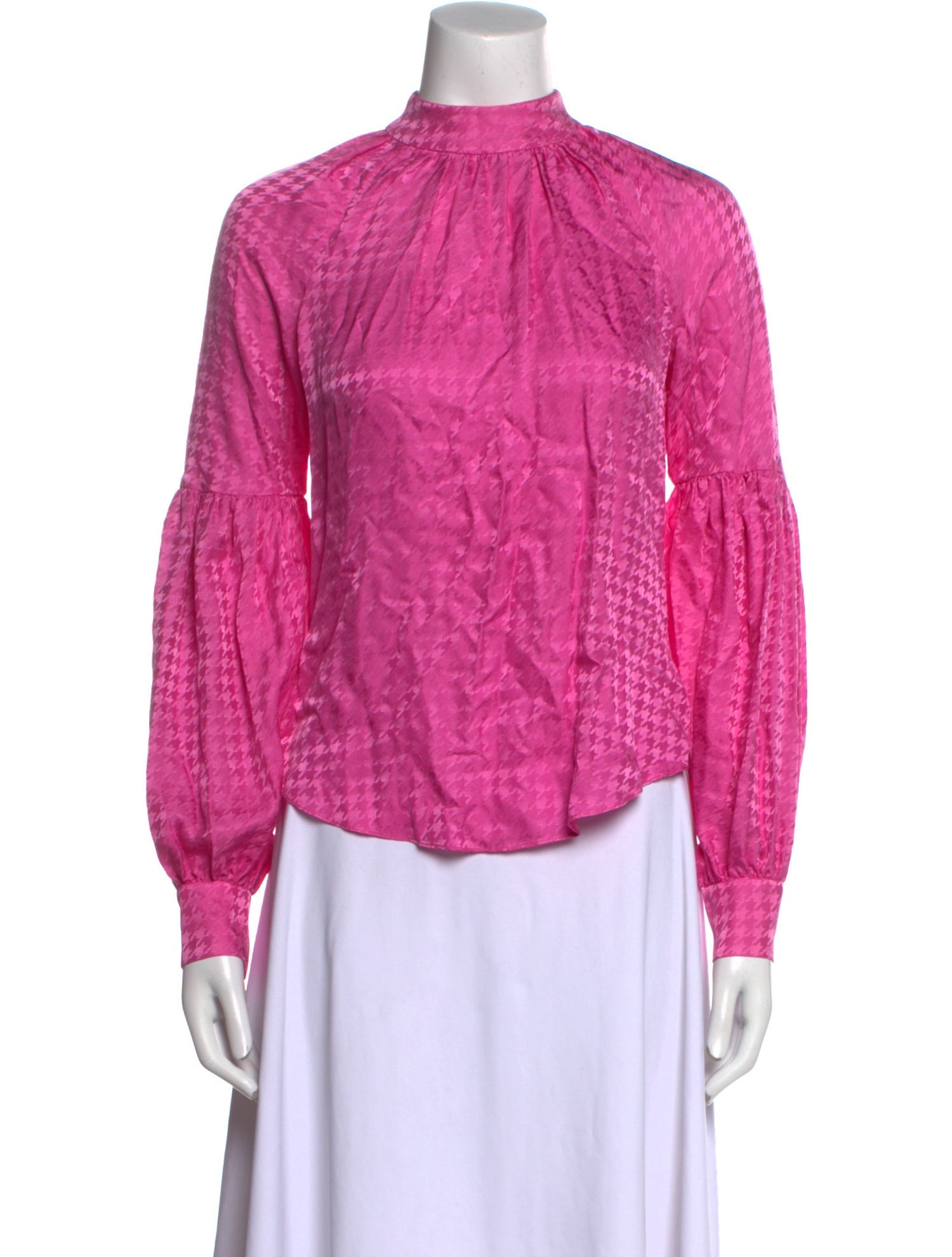 Veronica Beard Silk Mock Neck Blouse