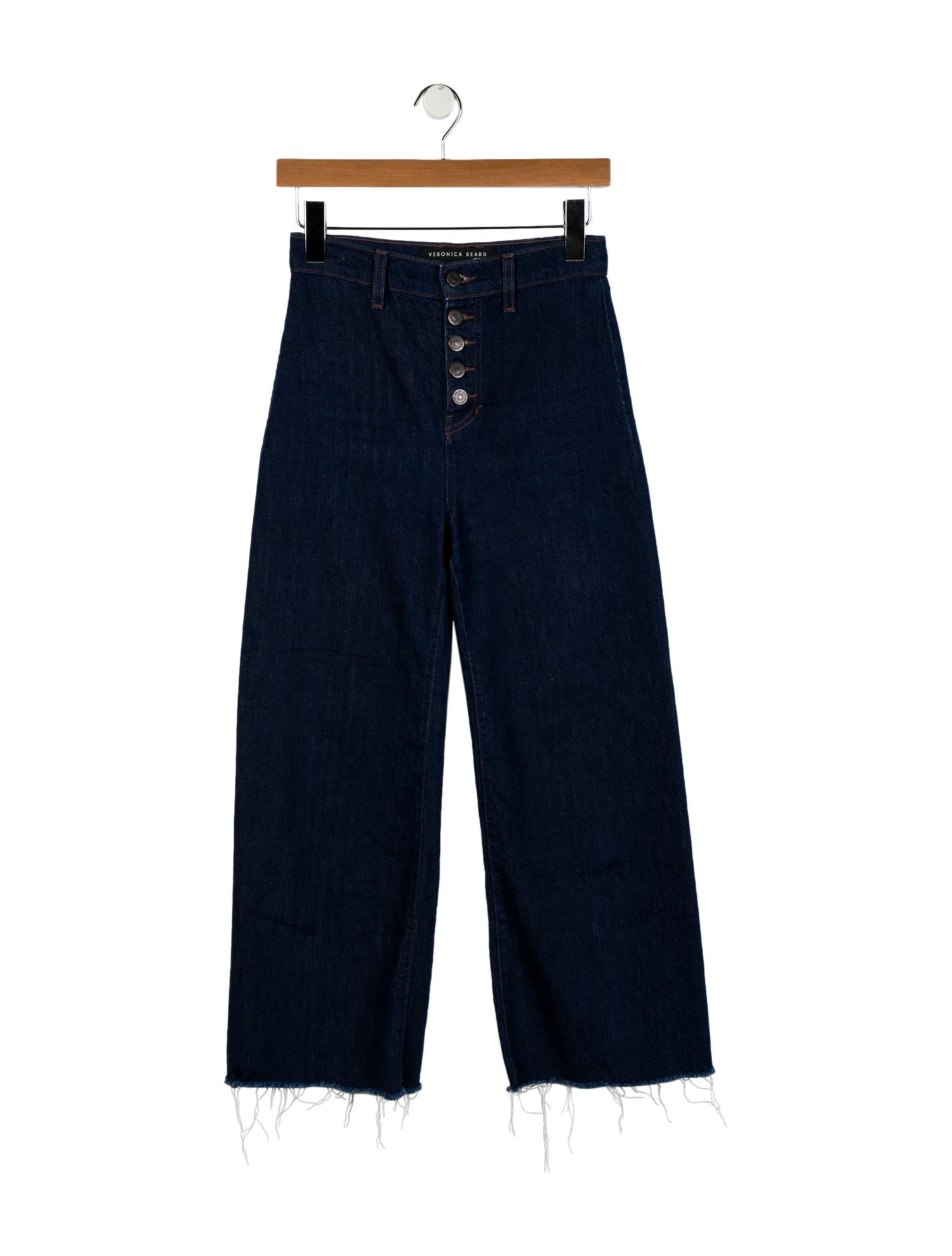 Veronica Beard High-Rise Wide Leg Jeans