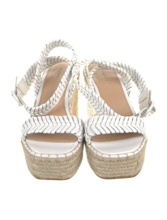 Veronica Beard Leather Printed Espadrilles