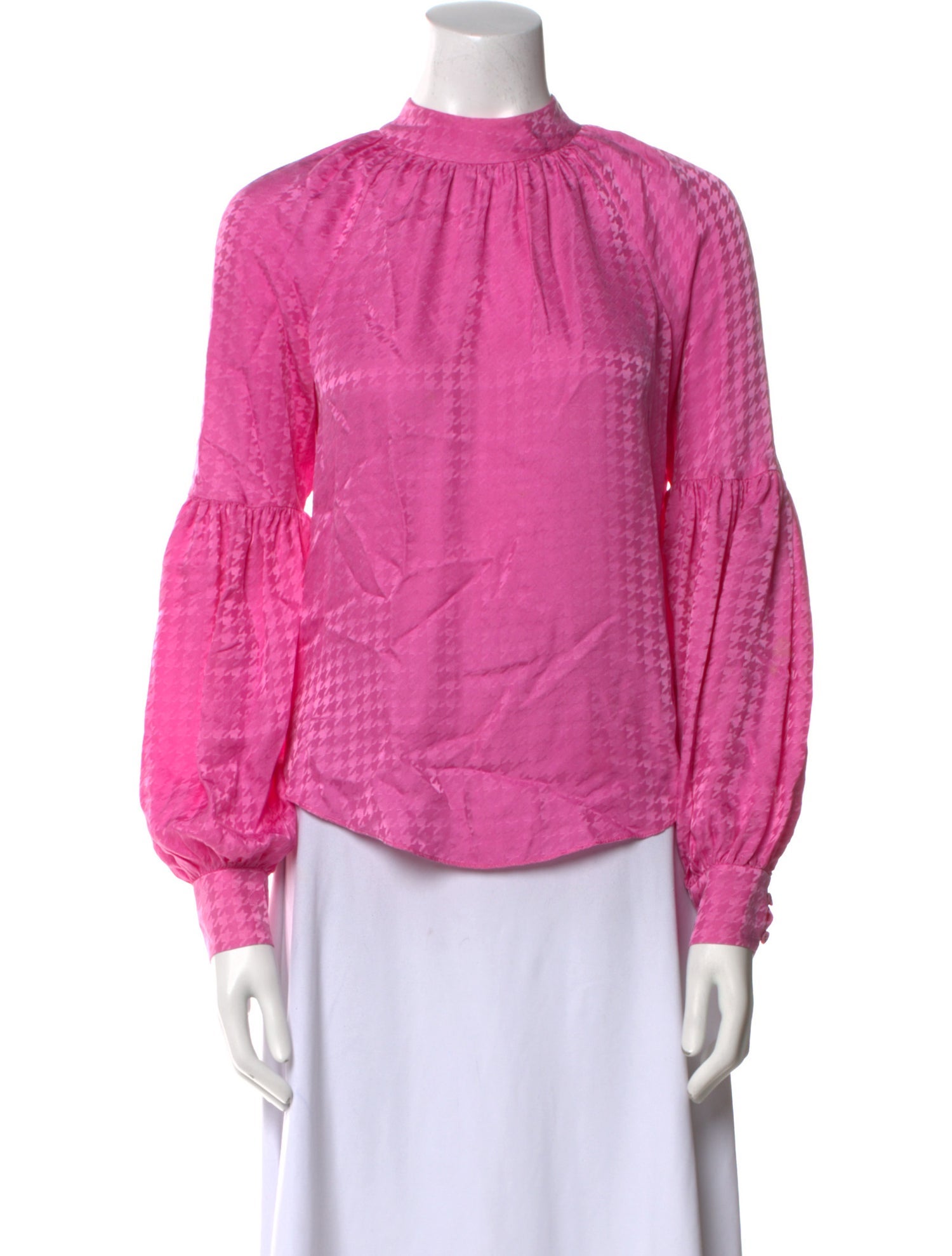 Veronica Beard Silk Mock Neck Blouse
