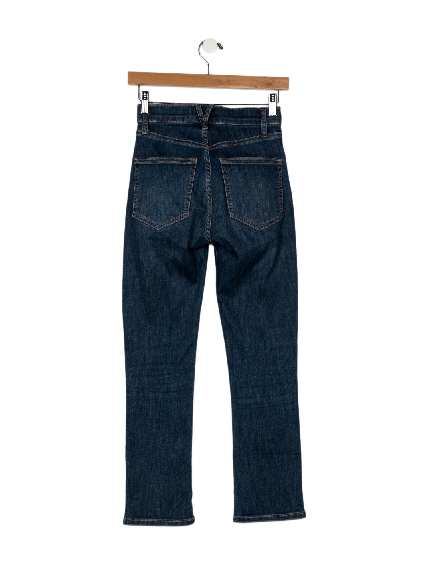 Veronica Beard Mid-Rise Straight Leg Jeans