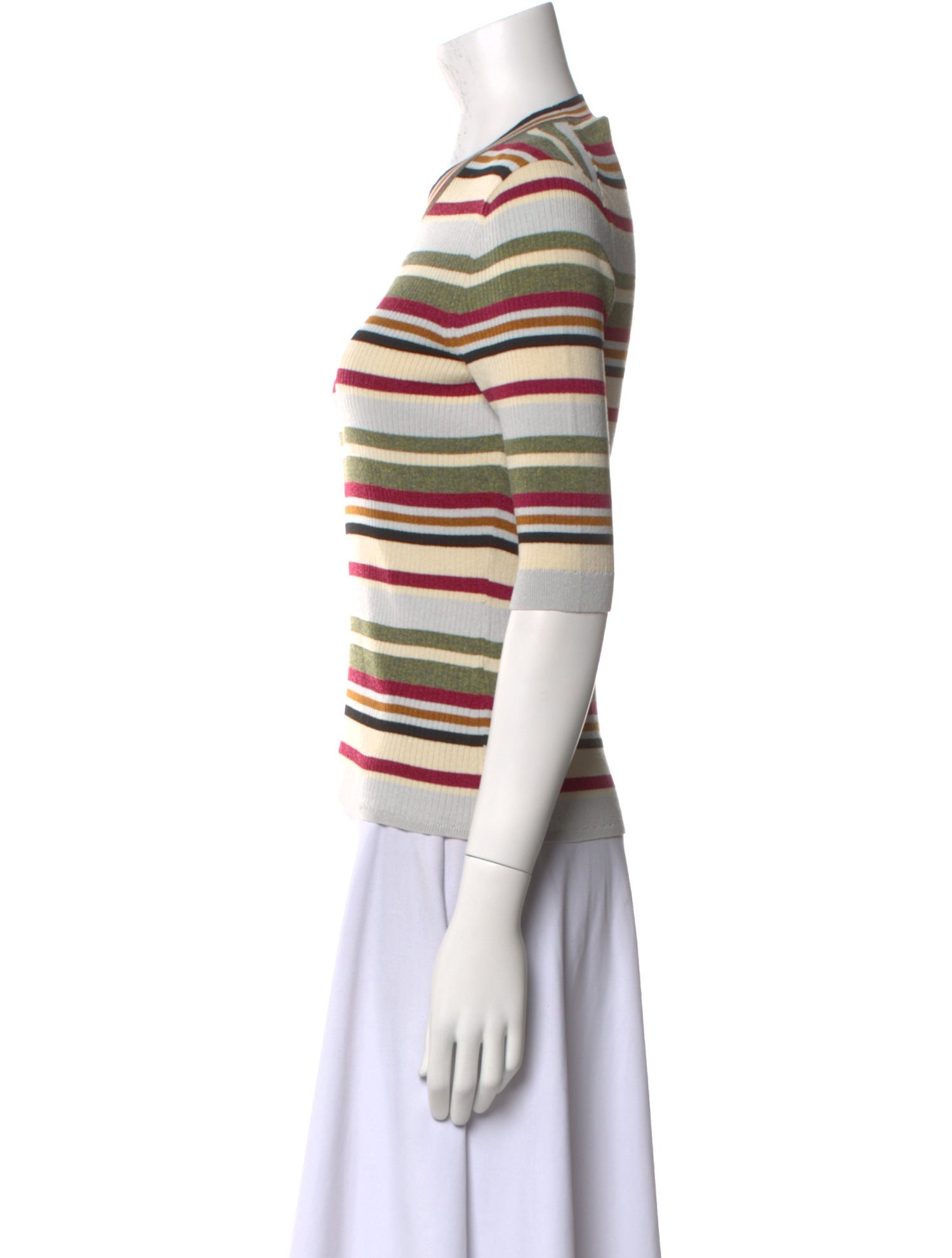 Veronica Beard Striped Crew Neck Top w/ Tags