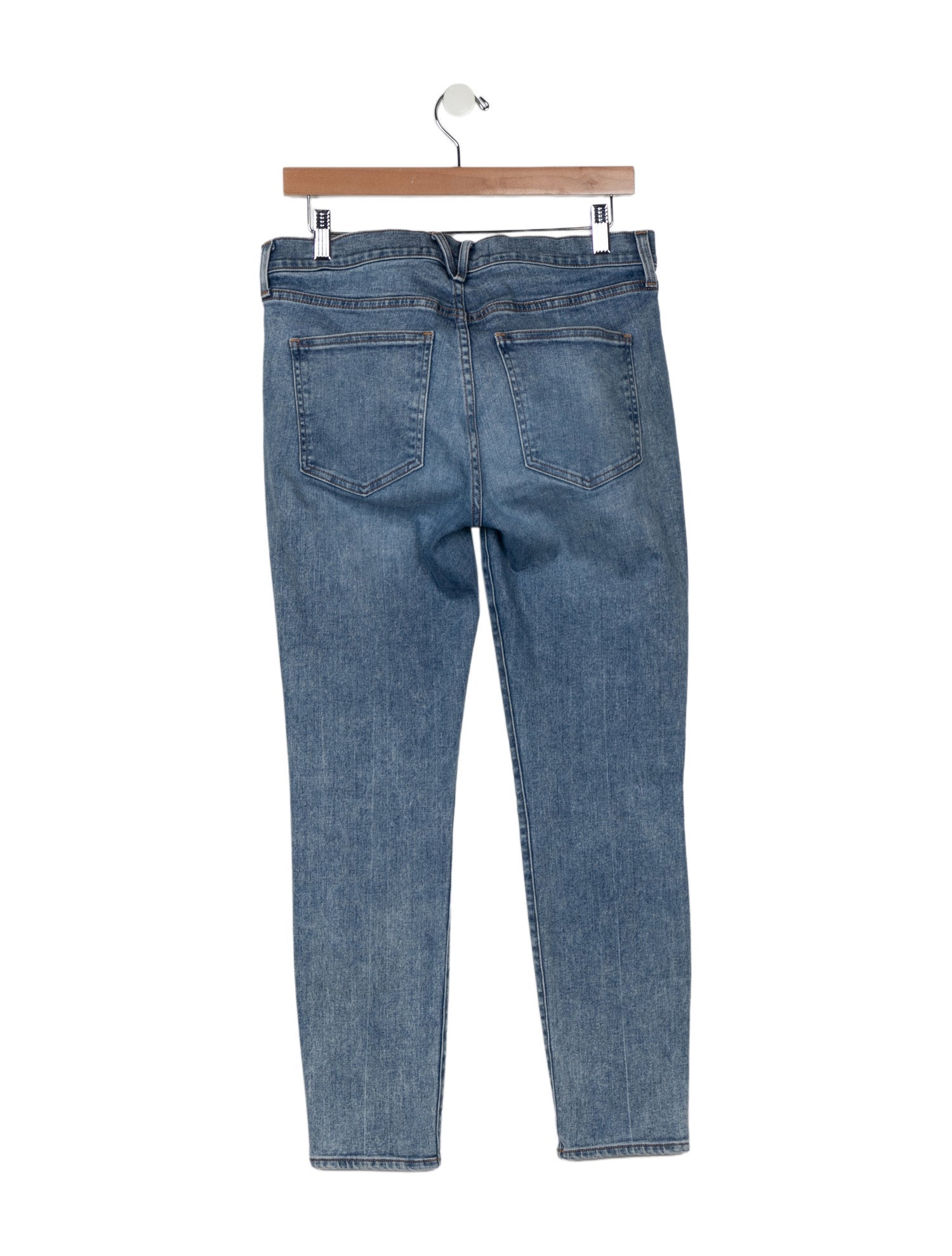Veronica Beard Mid-Rise Straight Leg Jeans