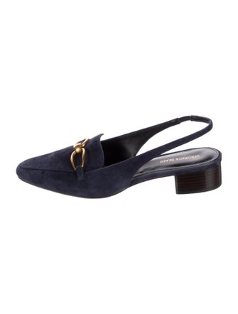 Veronica Beard Suede Slingback Flats