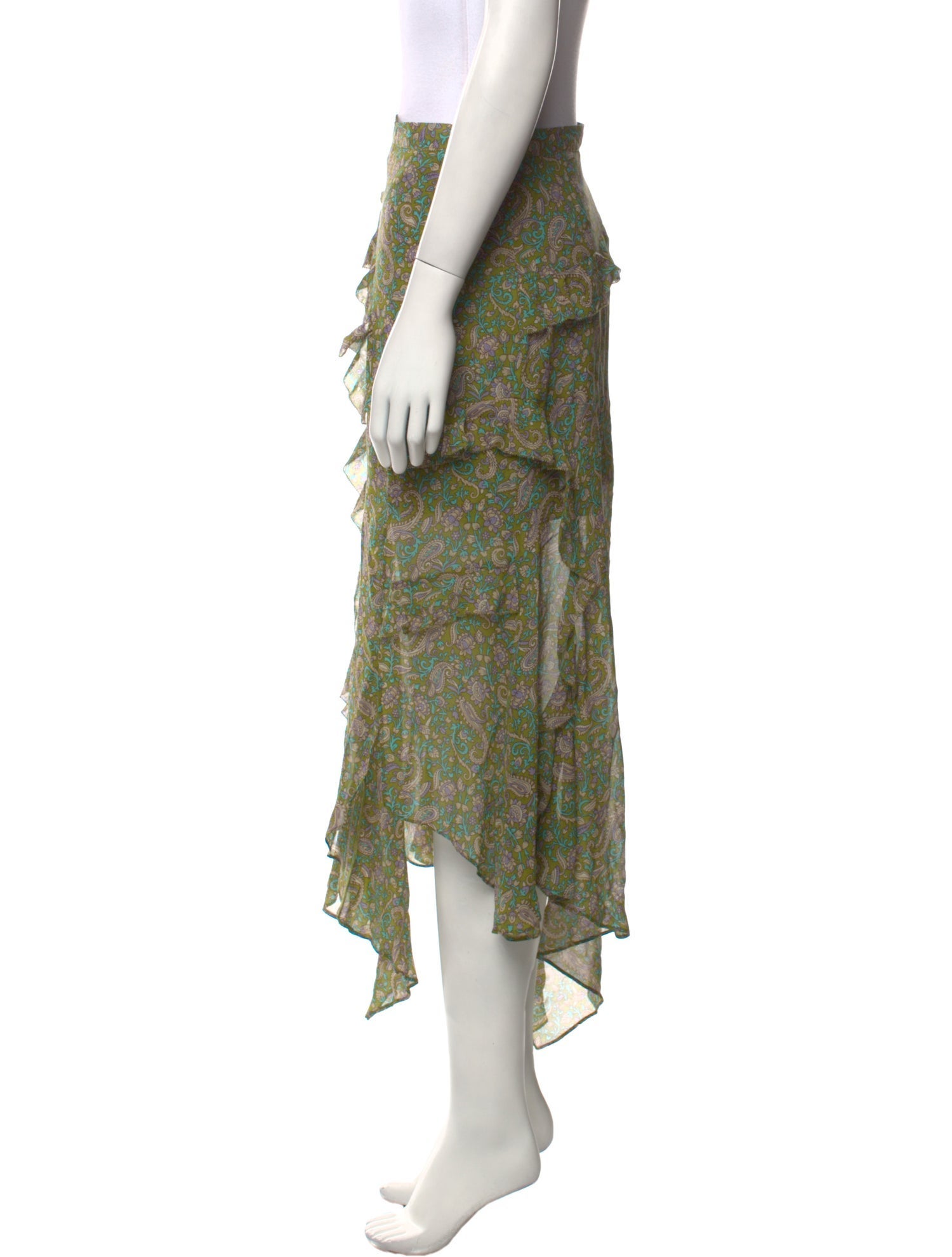 Veronica Beard Silk Midi Length Skirt