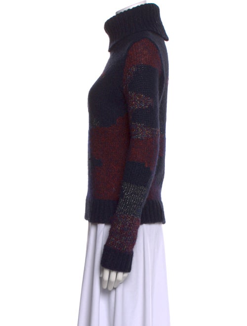 Veronica Beard Printed Turtleneck Sweater
