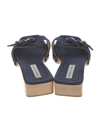 Veronica Beard Denim Mules