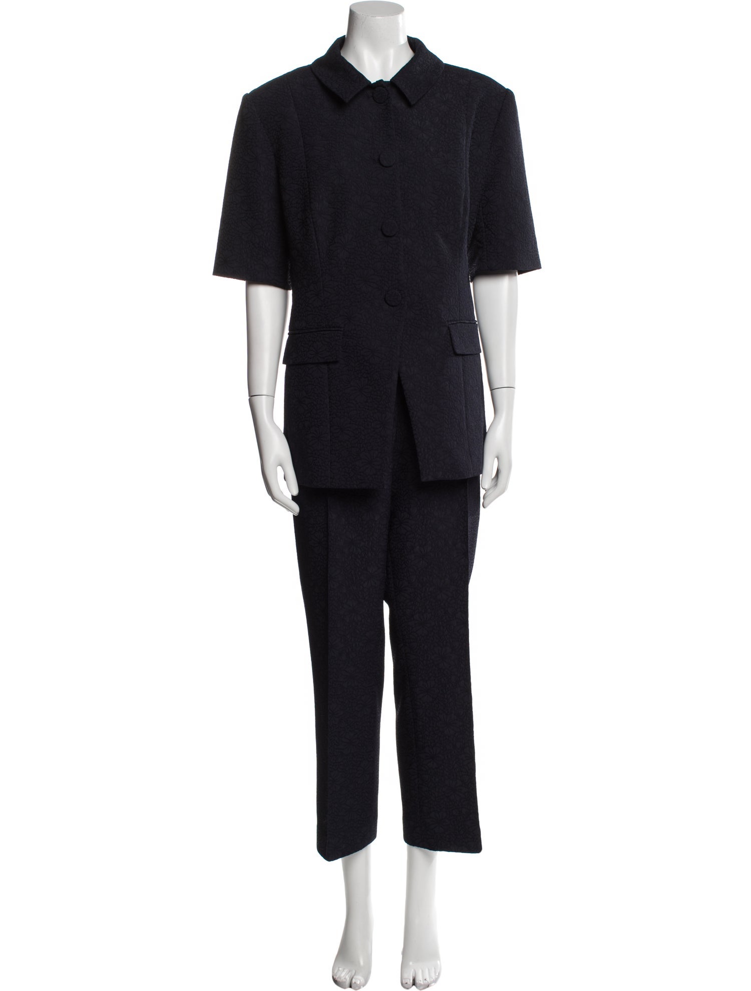 Veronica Beard Pleated Accents Pant Set
