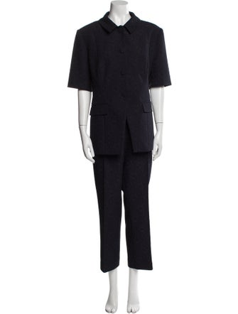 Veronica Beard Pleated Accents Pant Set