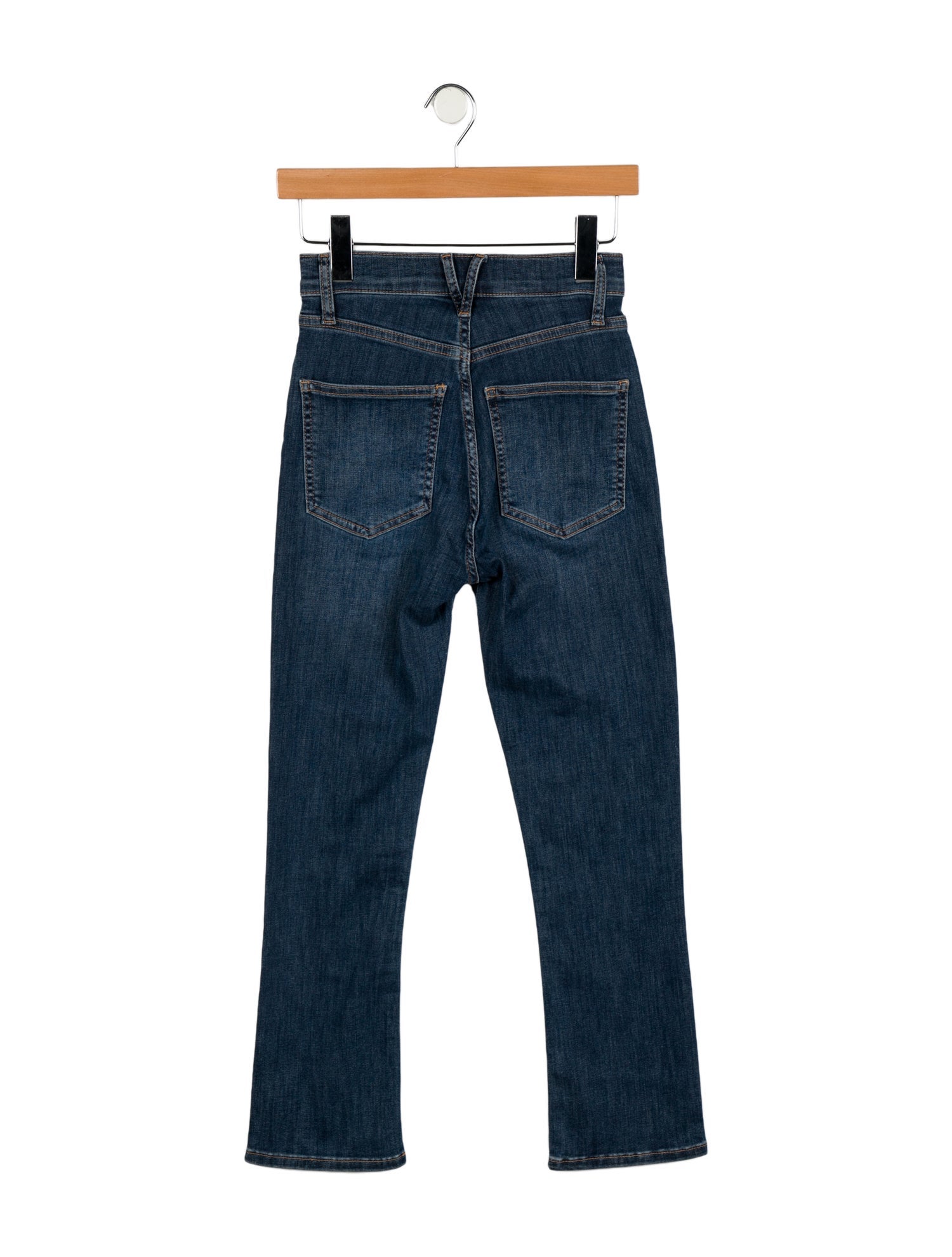 Veronica Beard High-Rise Straight Leg Jeans