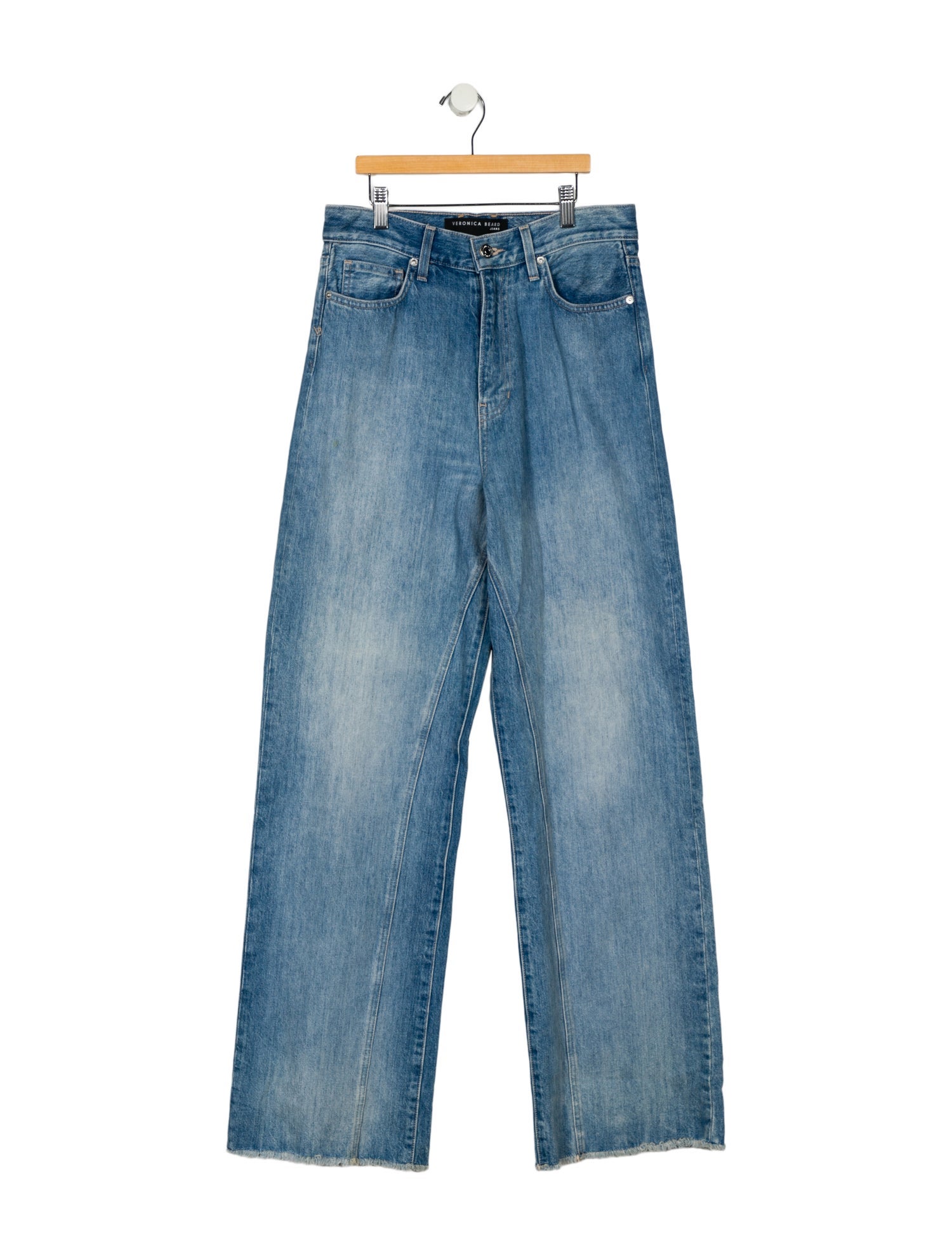 Veronica Beard High-Rise Wide Leg Jeans