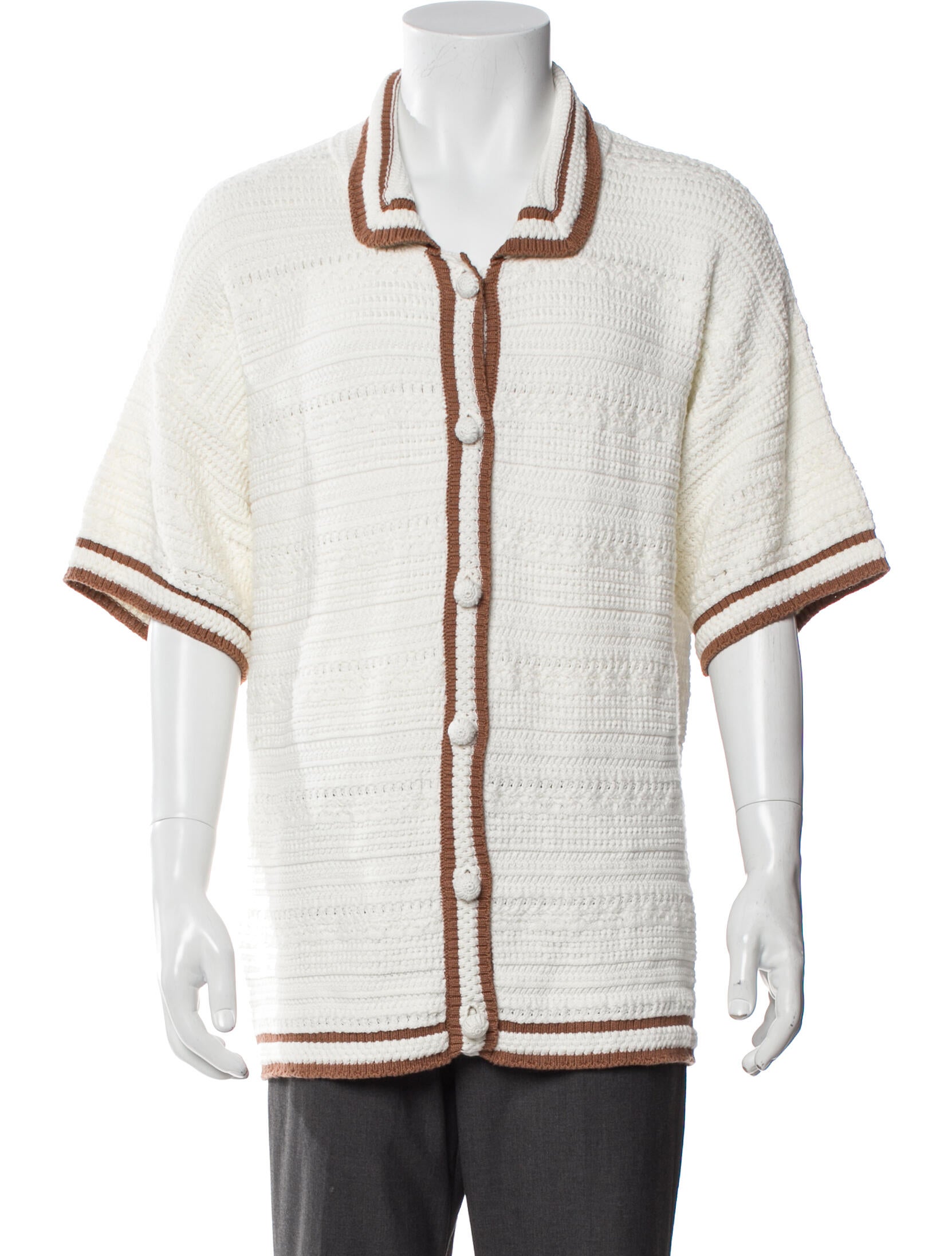 Veronica Beard Patterned Short Sleeve Shirt