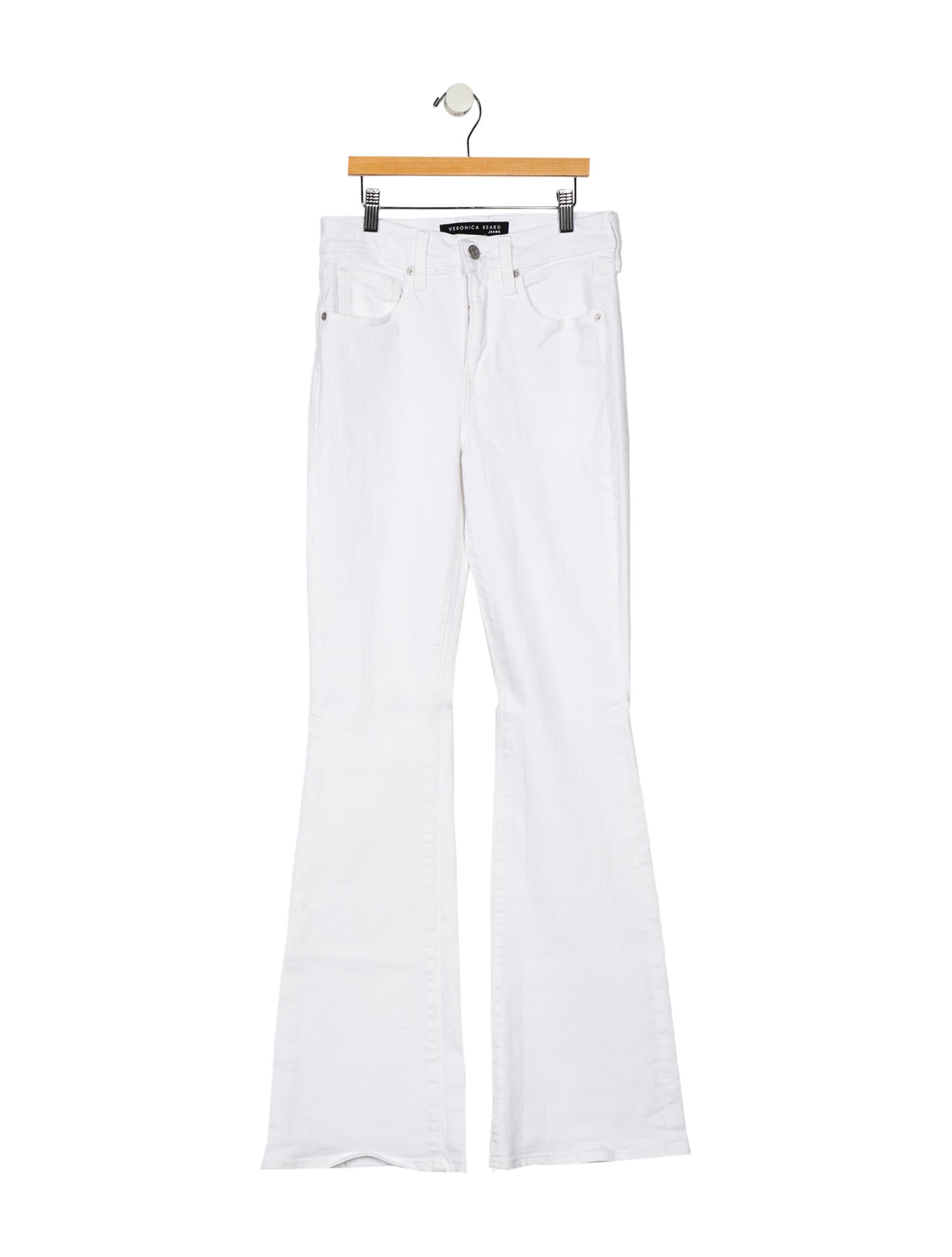 Veronica Beard Mid-Rise Wide Leg Jeans
