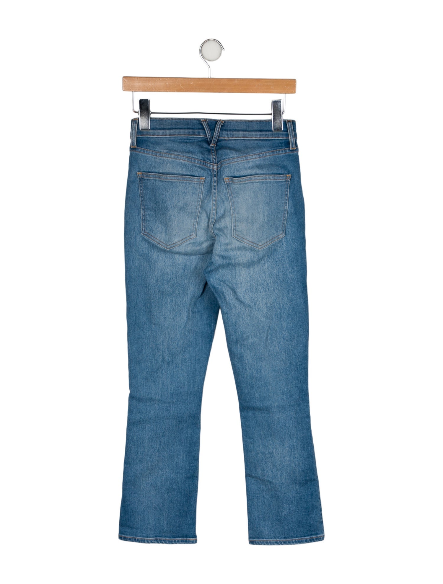 Veronica Beard Mid-Rise Straight Leg Jeans