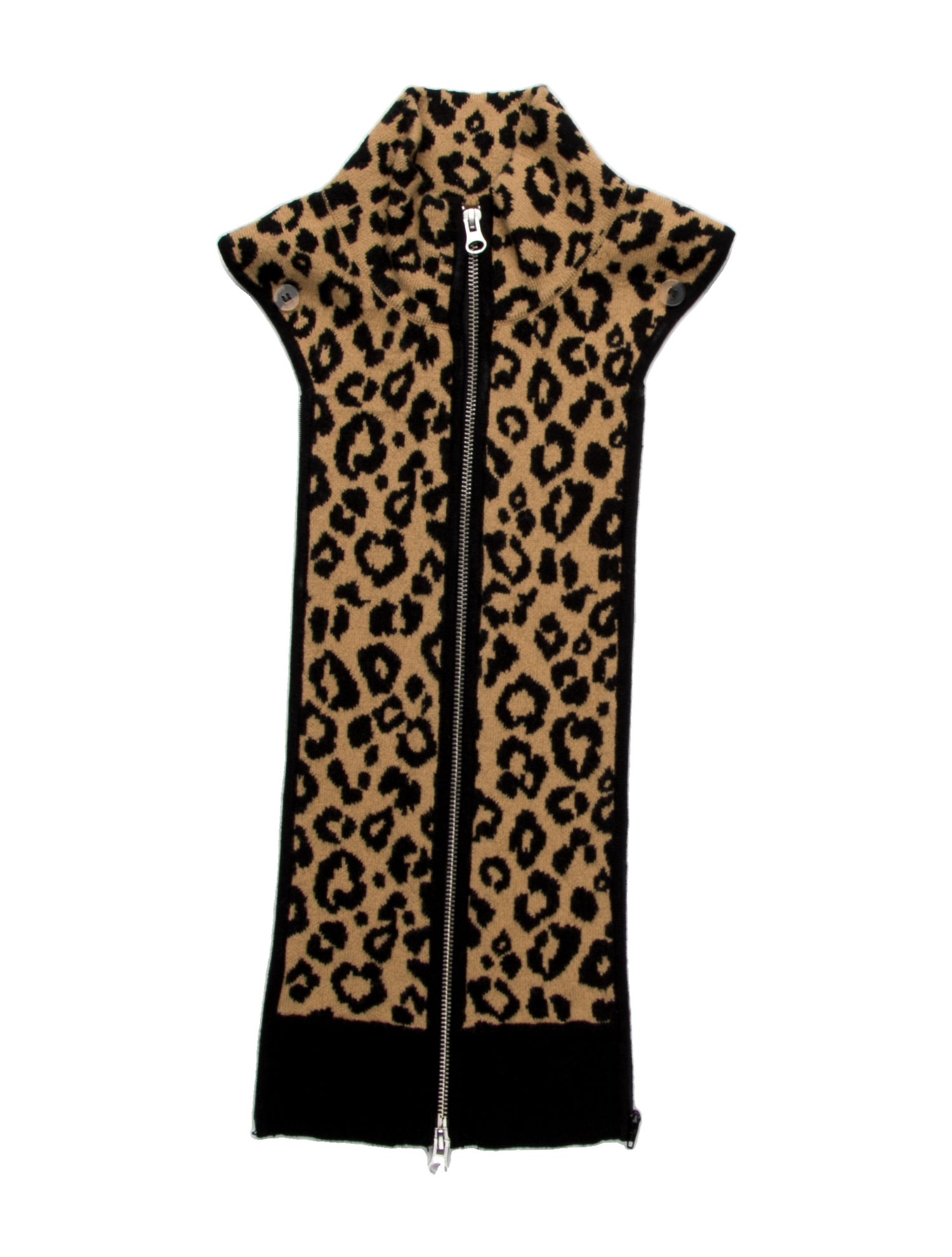 Veronica Beard Wool Animal Print Dickey