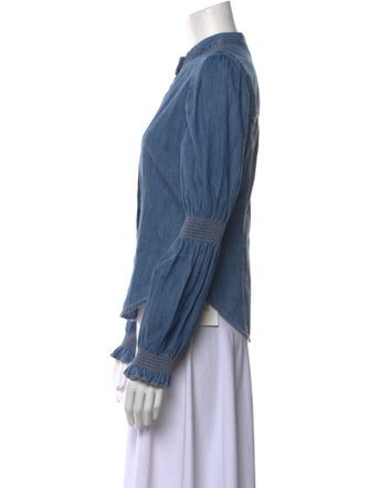 Veronica Beard Long Sleeve Button-Up Top