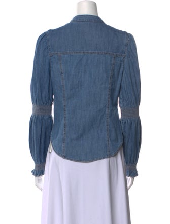 Veronica Beard Long Sleeve Button-Up Top