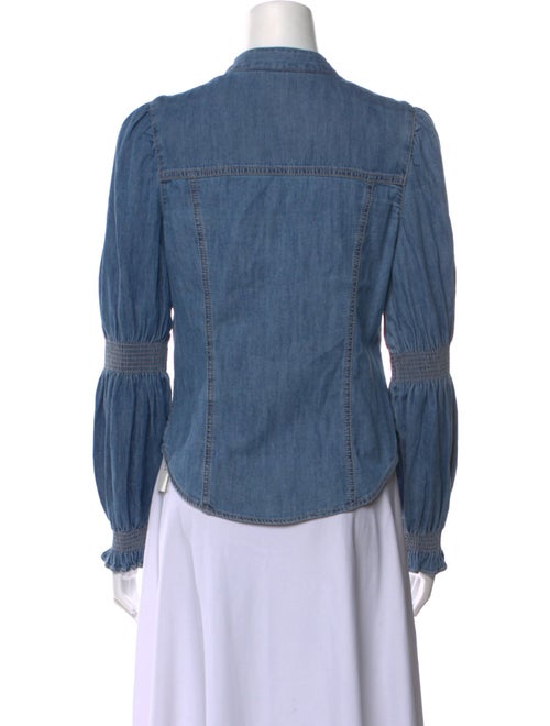 Veronica Beard Long Sleeve Button-Up Top