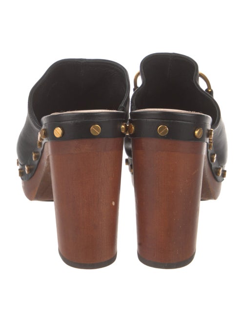 Veronica Beard Leather Studded Accents Mules