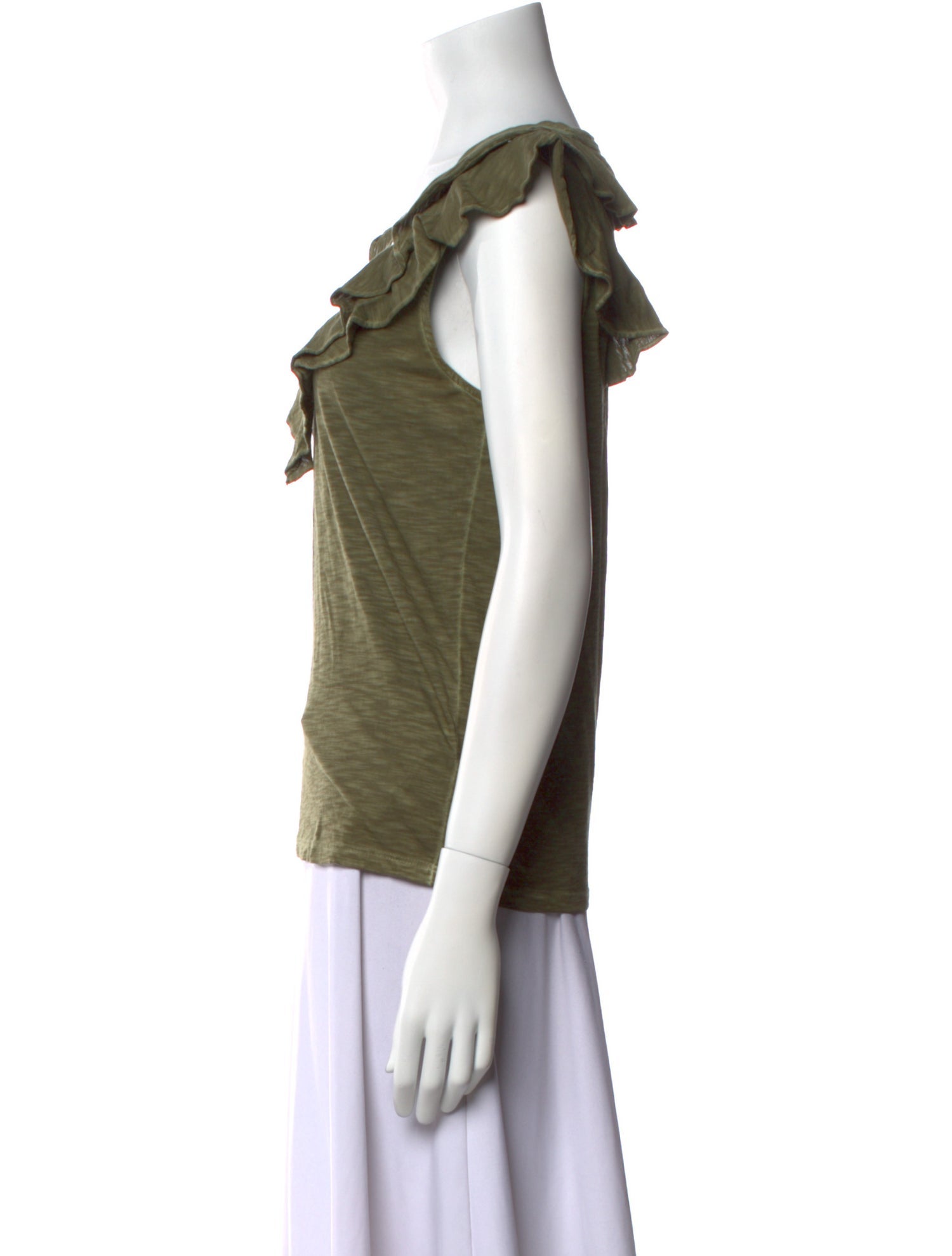 Veronica Beard V-Neck Short Sleeve Top